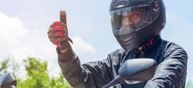 bike helmet on motorcycle Motorcycle Helmet Laws in Florida